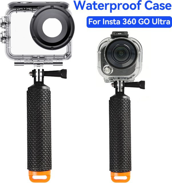 Wasserdichtes Tauchgehäuse für Insta360 GO Ultra Schutzhülle bis 60 m Tiefe in Transparent - Bild 1