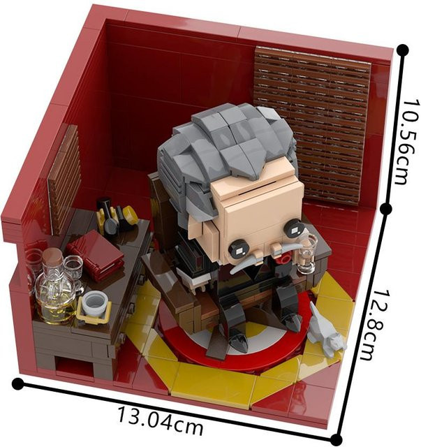 Gobricks MOC Pate Vito Andolini Corleone Brickheadz, Bausteine Figur, ab 14 Jahren - Bild 1
