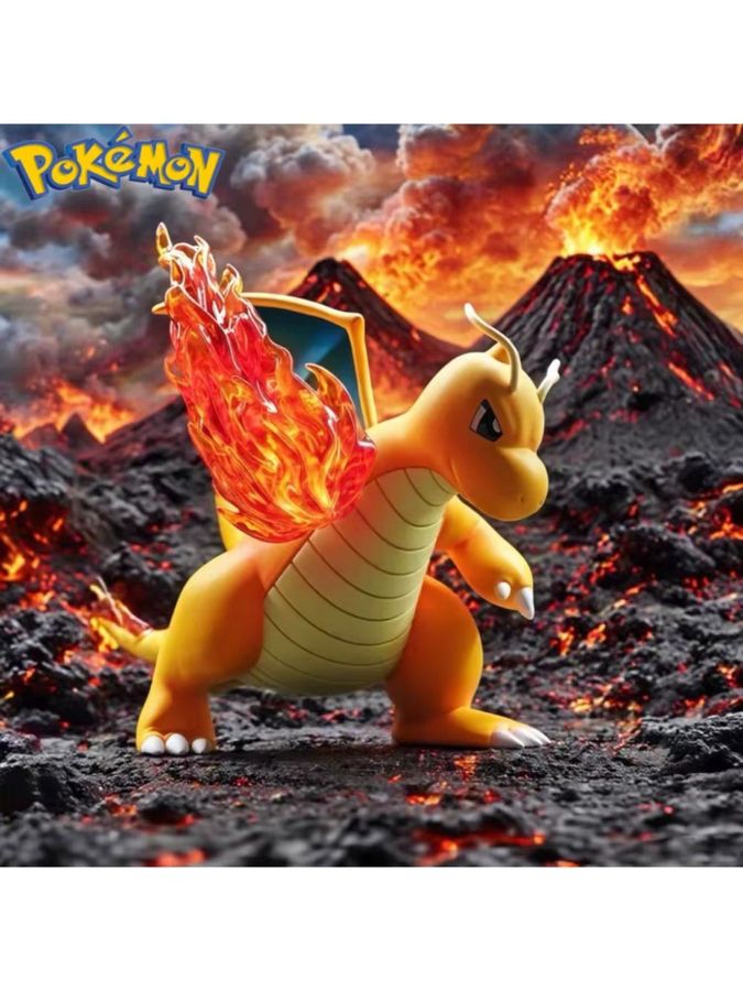 Bandai Dragonite Anime Pokemon Figur in Orange aus PVC, Höhe: 10 cm - Bild 3