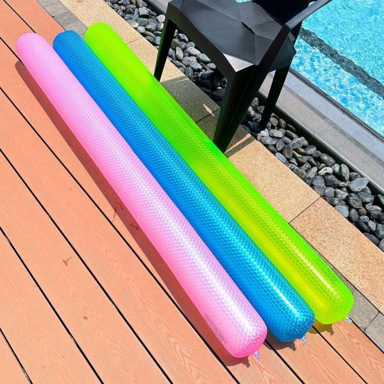 63 Aufblasbare Schwimmnudeln von Balugoe aus PVC in Rosa für zusätzlichen Auftrieb - Bild 2
