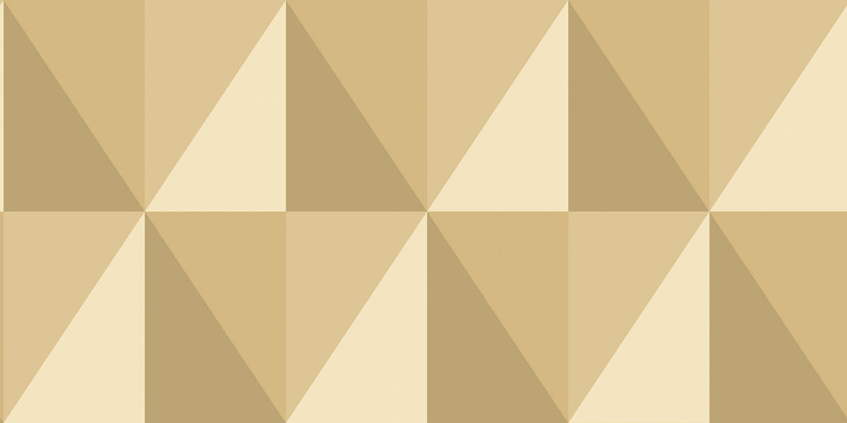 Cole & Son Tapete Apex Grand in Gold mit modernem geometrischem Abstract-Design aus Vlies - Bild 1