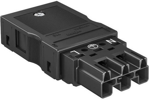 OBO Bettermann Steckerteil 6108954 Schwarz - Bild 1
