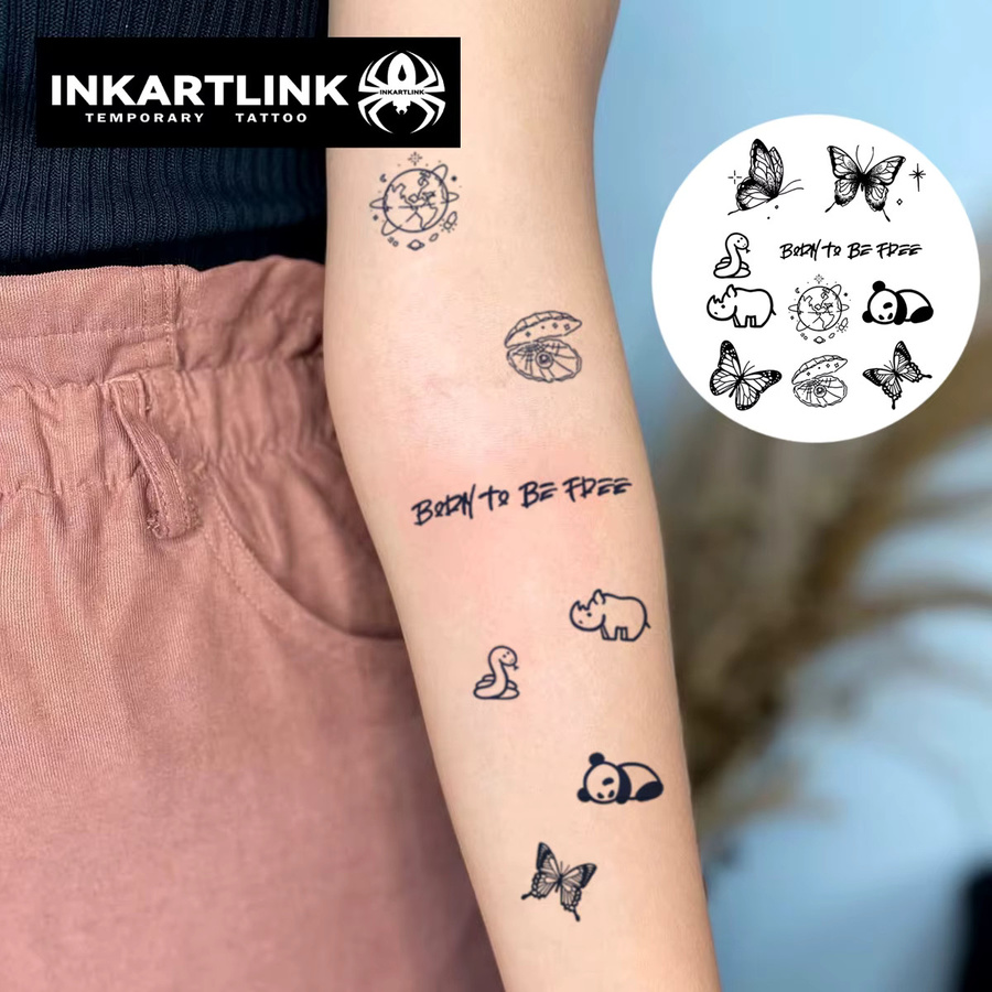INKARTLINK Animal Planet Tattoo-Patch-Set, wasserfest, temporär - Bild 2