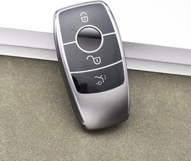 KALA KEYCASE Autoschlüssel Hülle aus TPU für Mercedes Benz W177 W205 W213 W222 G63 X167 Maybach A E G GLS Klasse in Gun Grey - Bild 1