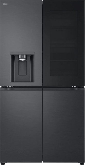 LG GMG960EVEE Side-by-Side Kühl-Gefrierkombination in Schwarz mit Zero Degree Zone und Feuchtigkeitsgesteuerter Schublade - Bild 1