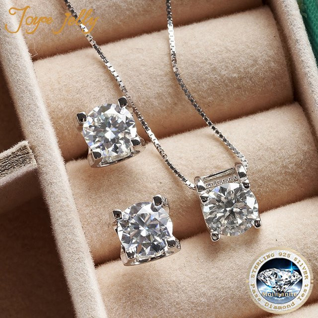 JoyceJelly Schmuck-Set, 925 Silber, Moissanit, Damen - Bild 1