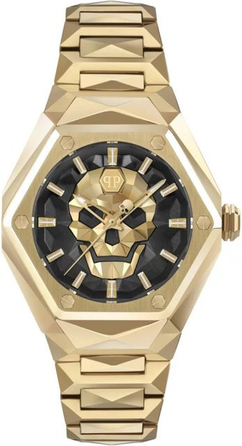 Philipp Plein Damenuhr, Quarz, Edelstahl, Schwarz, 40 mm, 5 ATM - Bild 1
