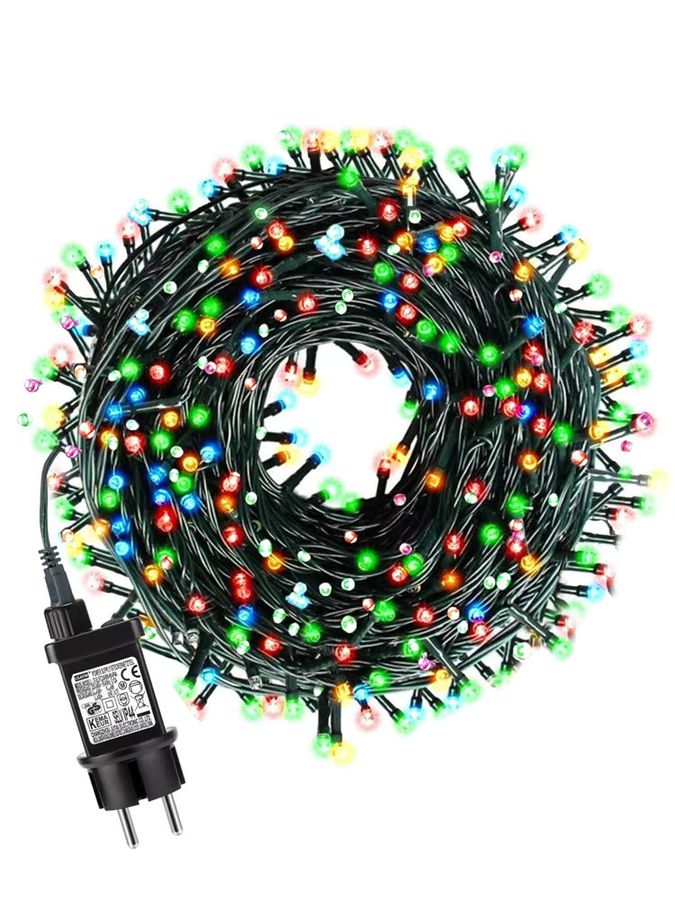 Lcamaw Outdoor Lichterkette für Hof und Garten als Dekorationslampe für Weihnachten und Festivals mit AC 110V 220V zu DC 24V Wandlung - Bild 5