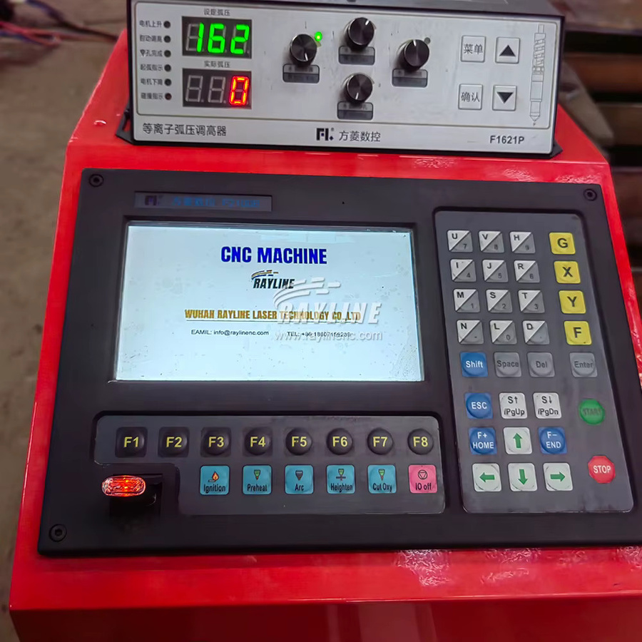 RANCLAI Hochgeschwindigkeits-CNC-Plasmaschneidemaschine mit Schrittmotorenkern und Lagermotor, Farbe: Rot, Arbeitsbereich: 1500 x 300 mm - Bild 6