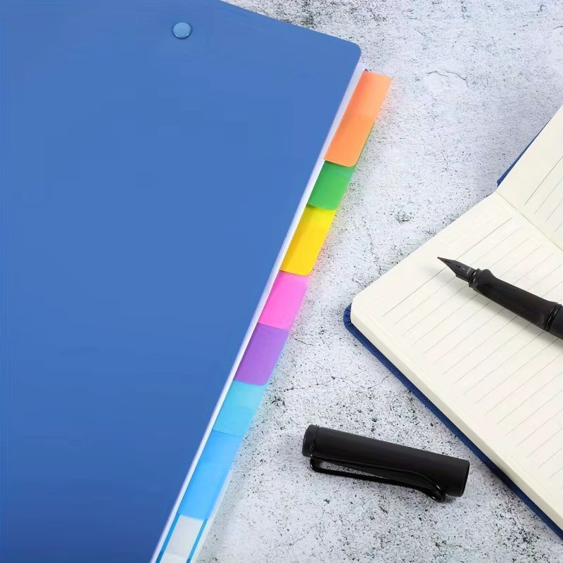 200 Stück selbstklebende Indexaufkleber in 10 Farben, beschreibbare und neu positionierbare Seitenmarker zur Organisation deiner Dokumente, Multicolor - Bild 2