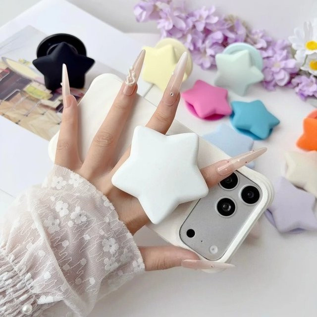 Universeller Macaroon-Stern Magnetischer Handyhalter mit Fingerring-Ständer für iPhone und Samsung - Bild 1