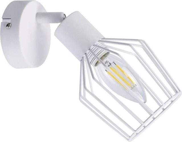 NETTLIFE Deckenleuchte aus Metall in Weiß, moderne LED-Zylinderleuchte mit E14-Fassung, verstellbar - Bild 1