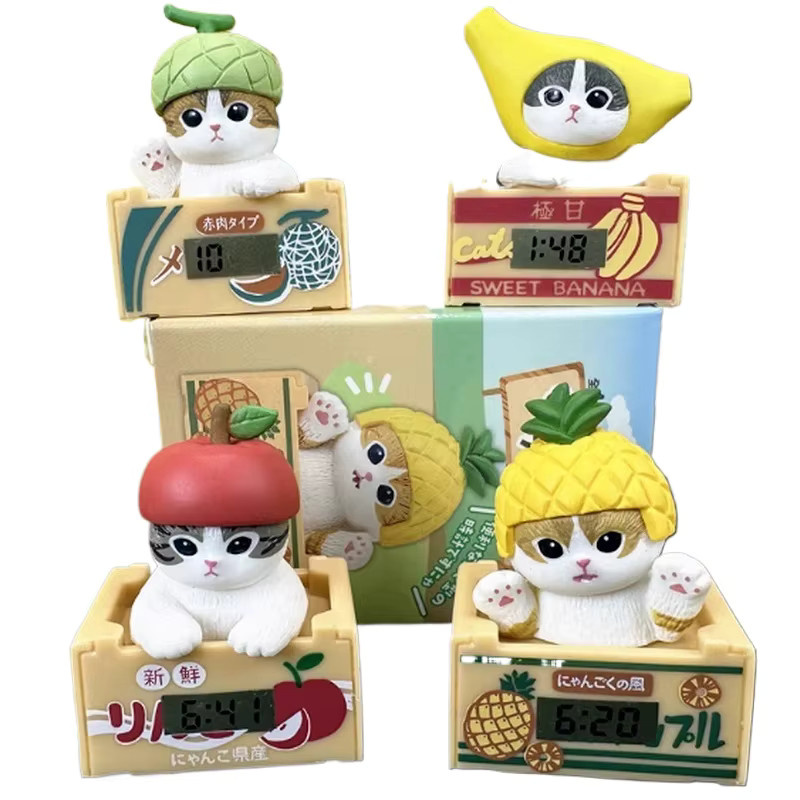Mofusand Shark Cat Fruit Series Blind Box, Mini Actionfigur - Bild 4