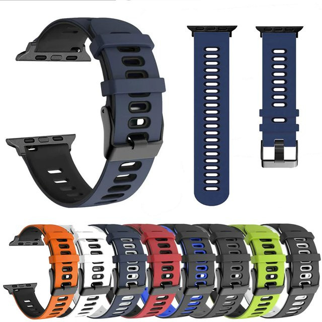 QCTOG Uhrenarmband Silikon, Bunt, Unisex - Bild 1