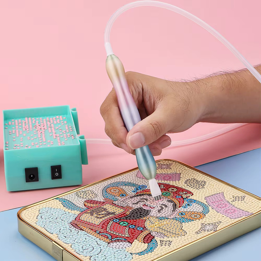 Multifunktionaler 5D-Diamant-Malstift aus Kunststoff mit 3/6-teiligen Stiftspitzen in Multicolor für dein Kunsthandwerk - Bild 2