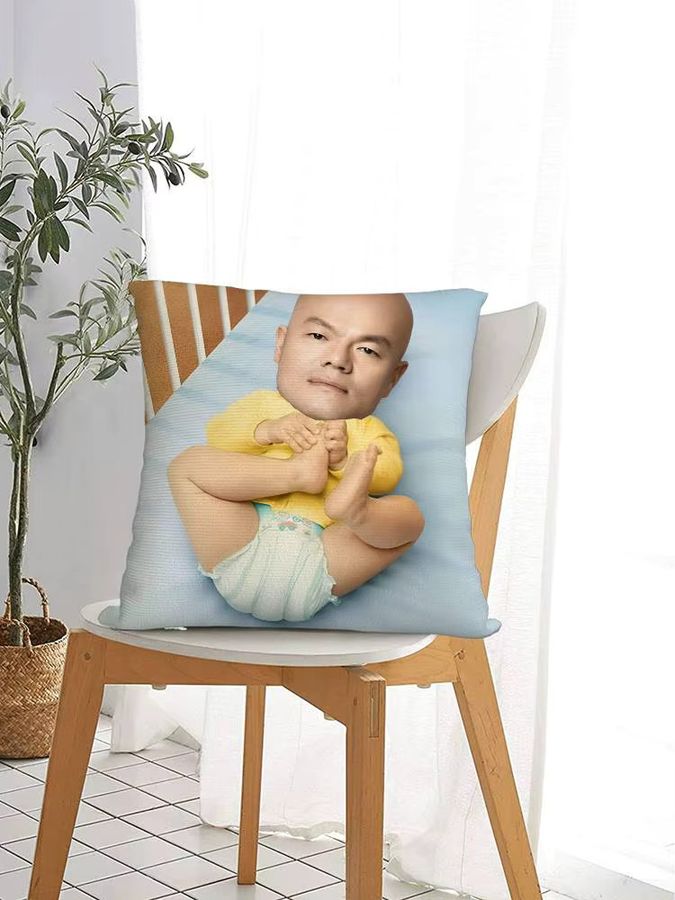 JYP Meme Luxus-Kissenbezug aus Plüsch in quadratischer Form für dein Sofa und deine Heimdekoration - Bild 5