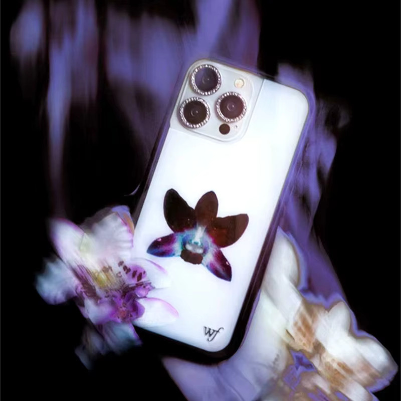 TOPTOY Handyhülle Wildflower Orchid White Flower für iPhone 17 16 15 14 13 12 Pro Max Plus in Weiß - Bild 3