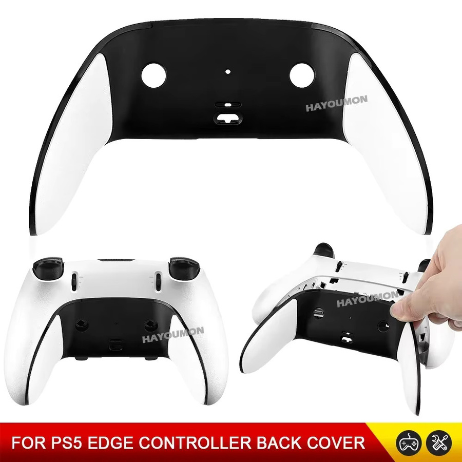 Ispoofer DSE Controller Rückabdeckung für PS5 und PS5 Edge Controller in Schwarz und Weiß als Anti-Schweiß und Anti-Rutsch Reparaturzubehör - Bild 1