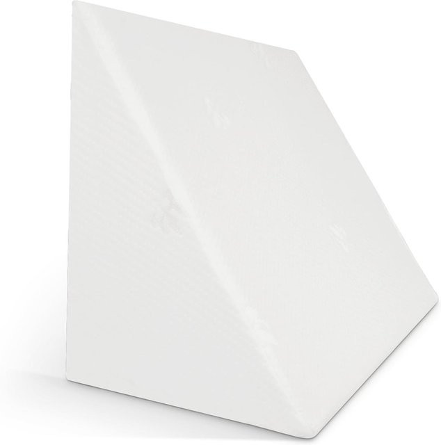 eloneo Keilkissen Rückenstütze für Bett und Sofa, Weiß - Bild 1