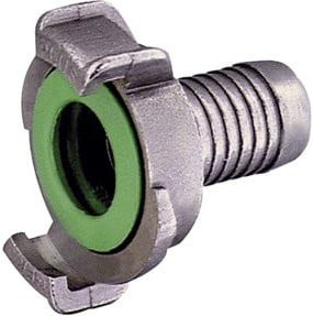 Riegler GEKA-Schlauchstück starr aus Edelstahl in Silber, LW 13 mm - Bild 1