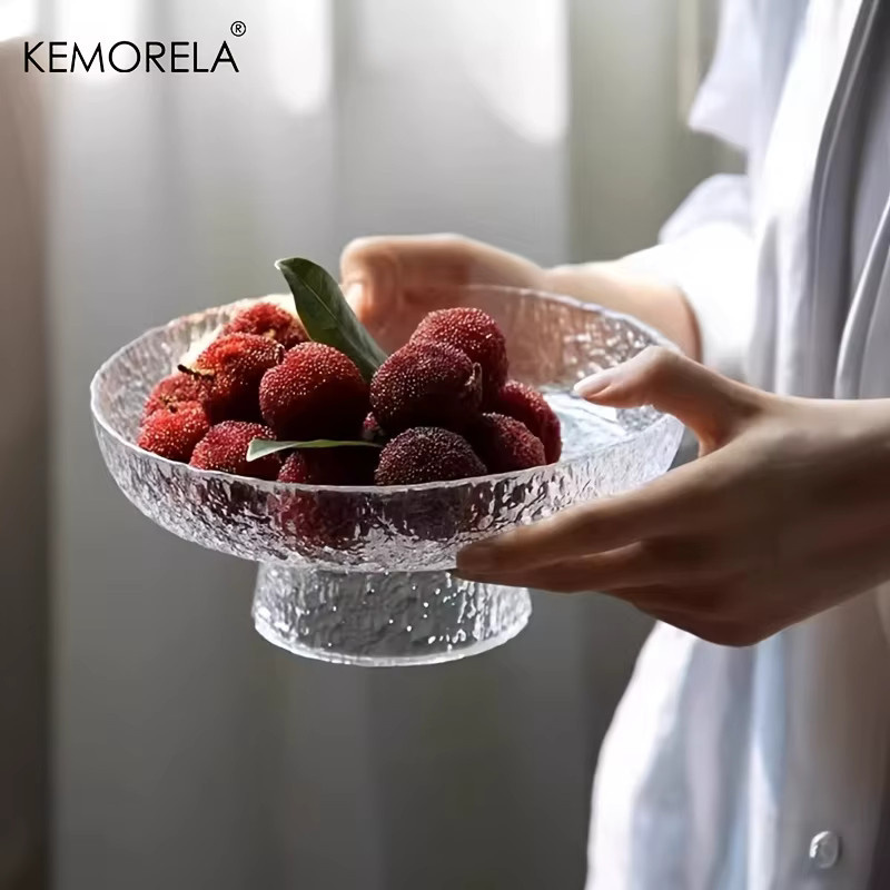 KEMORELA Obstschale aus Glas in Transparent für Snacks und Trockenobst - Bild 3