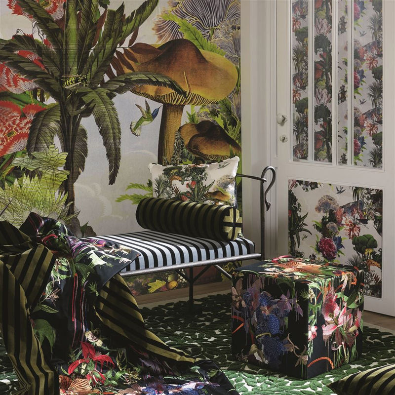 Christian Lacroix Tapete Jardin des Reves Panoramic Floral Mehrfarbig Vlies - Bild 3