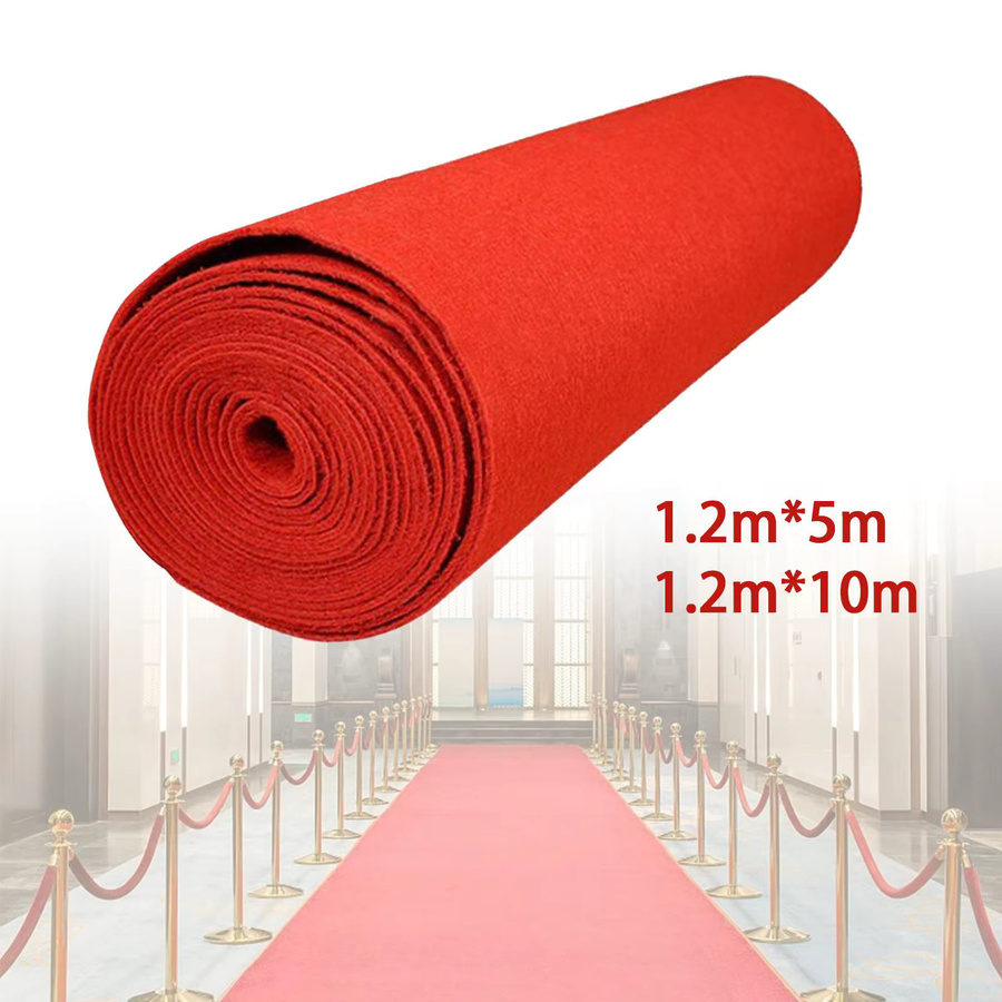 Roter rutschfester Teppich von Kesoto für Events und Flur, Breite: 120 cm - Bild 2