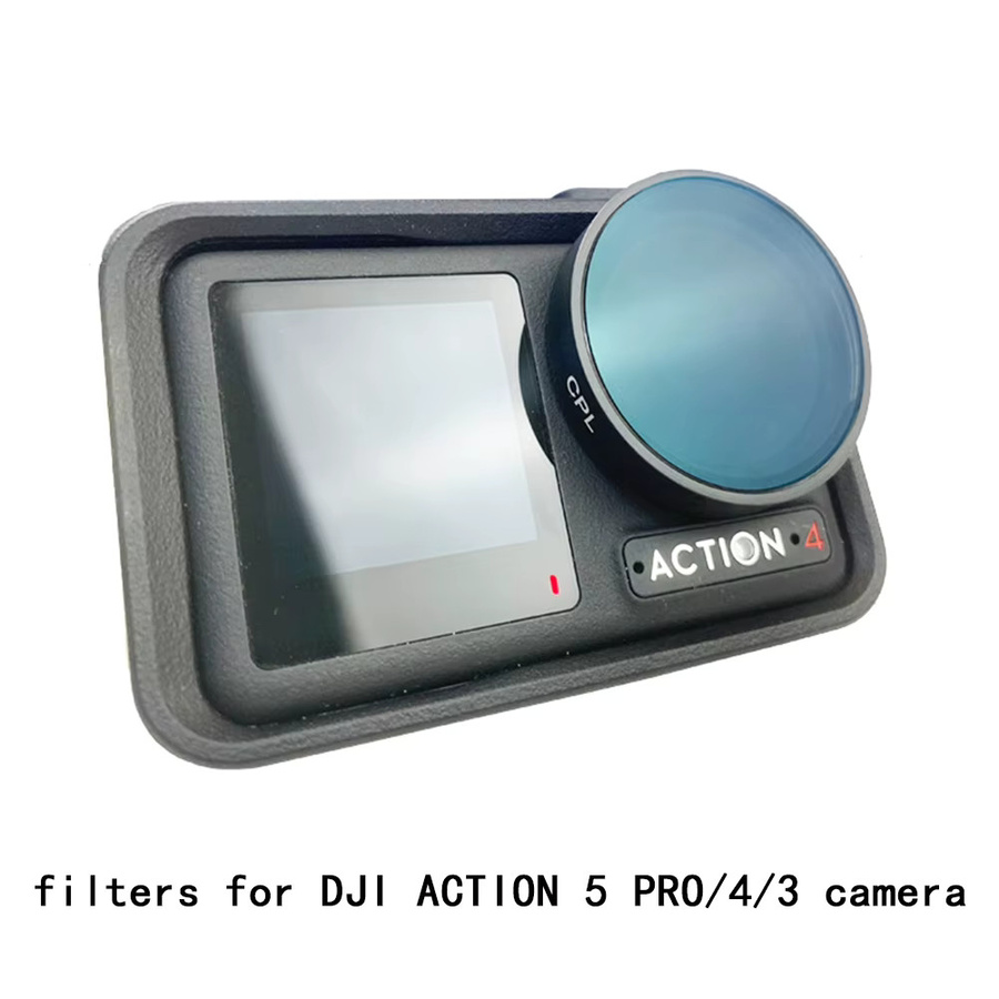 DJI ND CPL Polarisationsfilter Set für DJI Osmo Action 3, 4 und 5 Pro inklusive Objektivfilter Rahmen in Schwarz - Bild 6