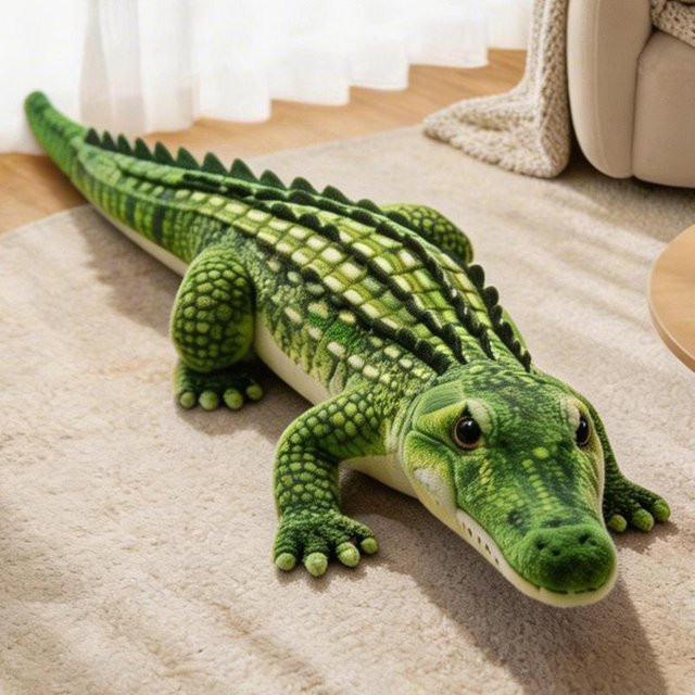 Krokodil Plüschtier, Stofftier, grün, 65cm, ab 14 Jahre - Bild 1