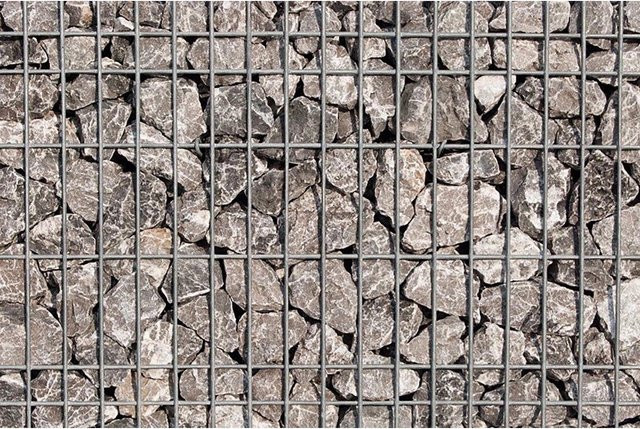 Scherf Fertig-Gabione Marmorbruch Grau-Weiß B/T/H: 100 x 50 x 100 cm - Bild 1