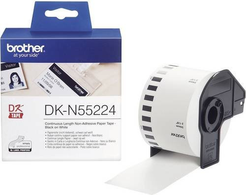 Brother DK-N55224 Etikettenrolle aus weißem Papier, Breite: 54 mm, Länge: 30,48 m, nicht klebend - Bild 1