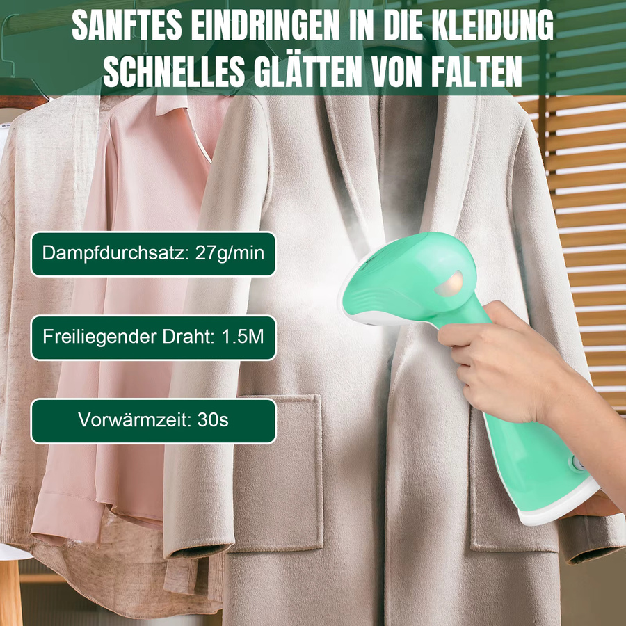 BRIEFNESS Handdampfer für Kleidung 2000 W, tragbarer Dampfbügler in Weiß - Bild 4