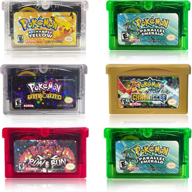 Pokemon Recharged Yellow Run & Bun Unbound Parallel Emerald GS Chronicles Emerald Legacy Rom Hack für GBA - Bild 1