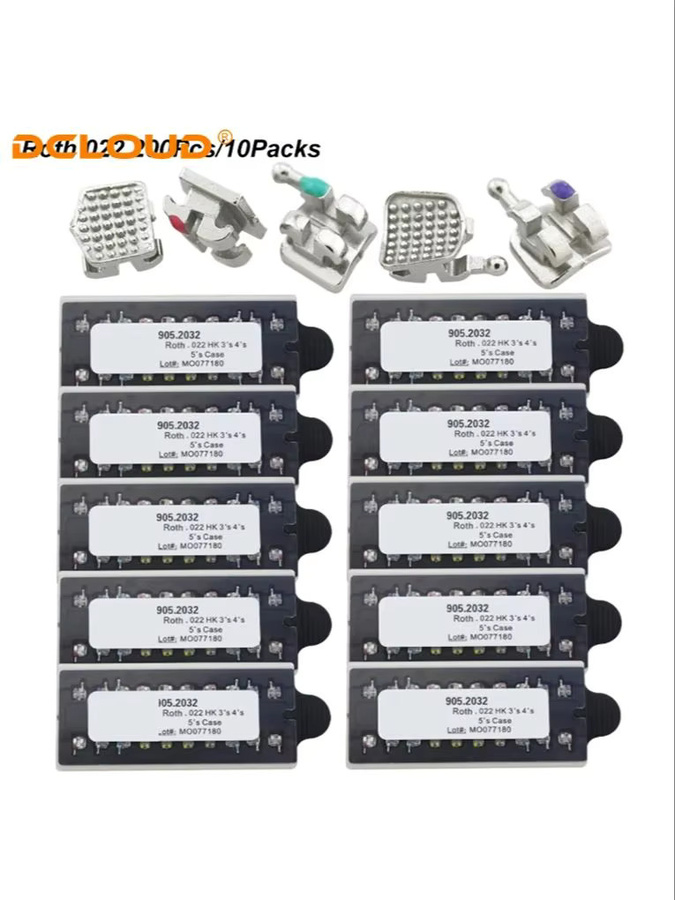 DCLOUD Dental Kieferorthopädische Metallklammern Mini Roth/MBT, 200 Stück - Bild 5
