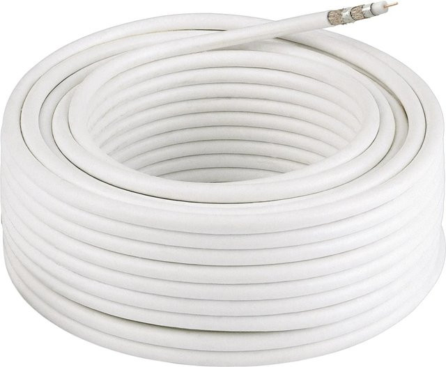 Hama Koax-Antennenkabel Classic Line Weiß 50 m - Bild 1