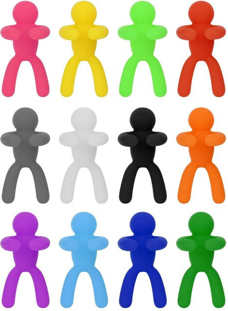 KaiSai Silikon Weinglasmarker Trinkglas Identifikationsetiketten in Multicolour für Partyzubehör - Bild 1