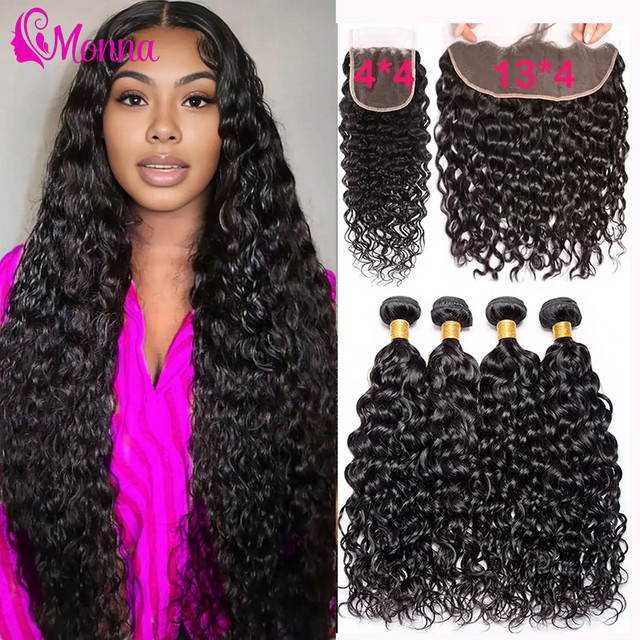 Happy Monday Brasilianische Deep Curly Bundles, 3-teilig, Echthaar - Bild 1