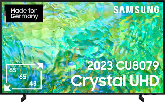 Samsung GU85CU8079U Crystal UHD Smart TV in Schwarz mit 85 Zoll (214 cm), 4K Ultra HD, LED-Technik, 100 Hz und Sprachsteuerung - Bild 1