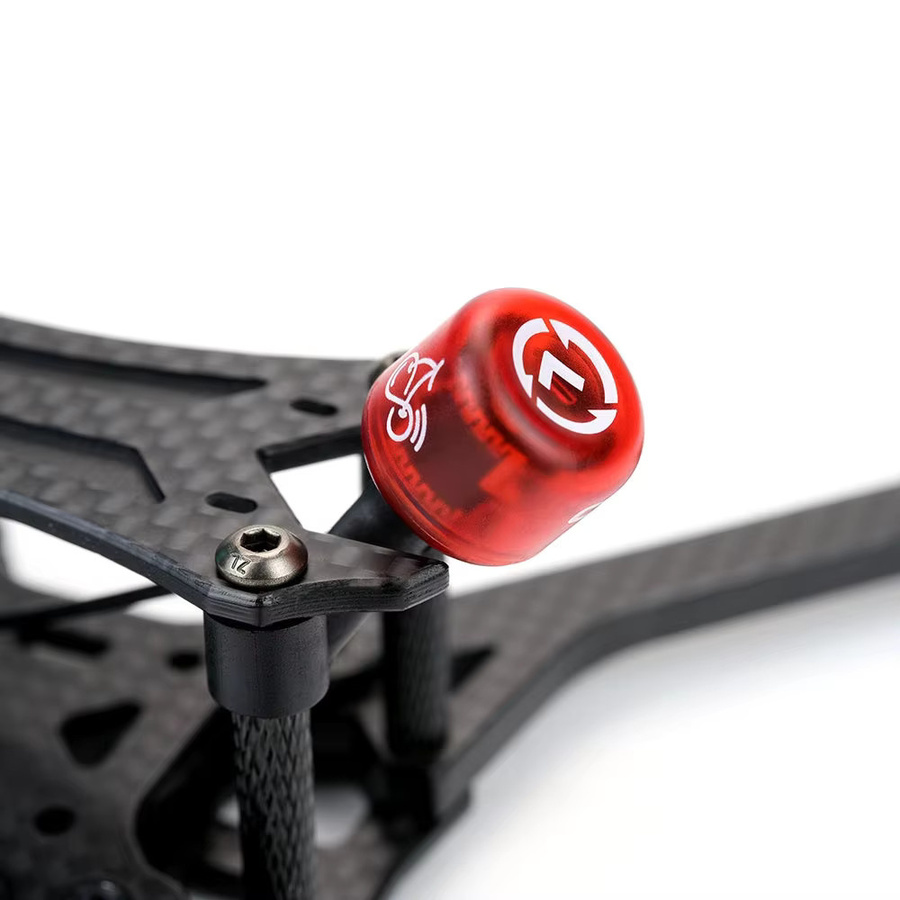 RushFPV Cherry2 II 5,8GHz FPV-Antenne mit zirkularer Polarisation in Rot für Racing und Freestyle Drohnen (LHCP/RHCP) - Bild 2