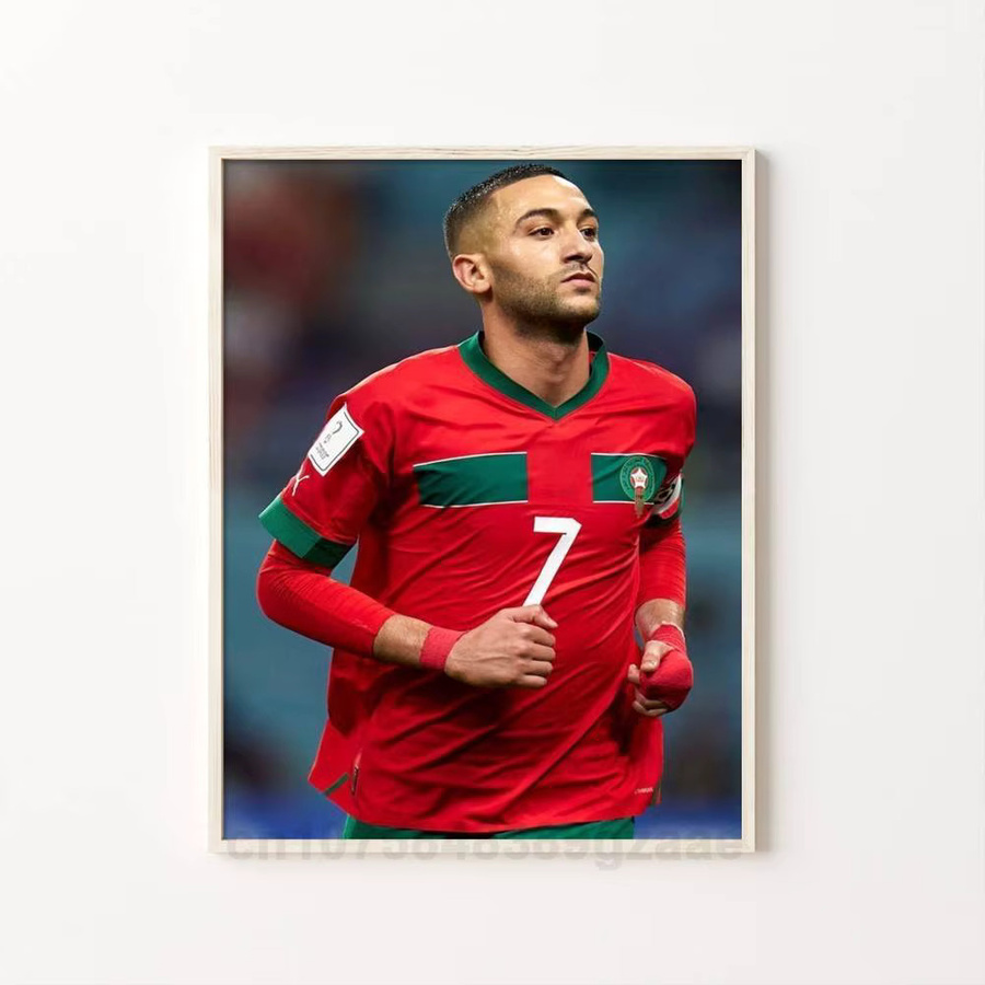Kayou H-Hakim Z-Ziyech Poster, selbstklebender Wandaufkleber aus wasserfestem Papier in Mehrfarbig, modernes abstraktes Motiv für Wanddekoration - Bild 6