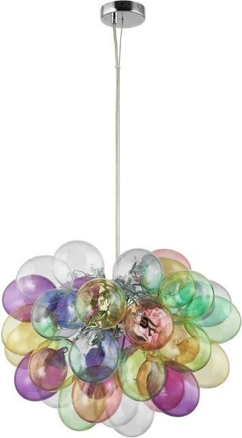 Lucande Pendelleuchte Diborah Modern aus Glas in Multicolor mit 8 Kugeln für G9 Leuchtmittel - Bild 1