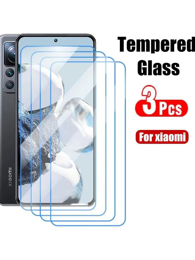 3er-Set gehärtetes Glas Displayschutz für Xiaomi 10T 14T 14 13T Redmi Note 8A 9S 14 13 13R 10S 12S 12R 14S 11T 11S 11 11Se in Transparent - Bild 5