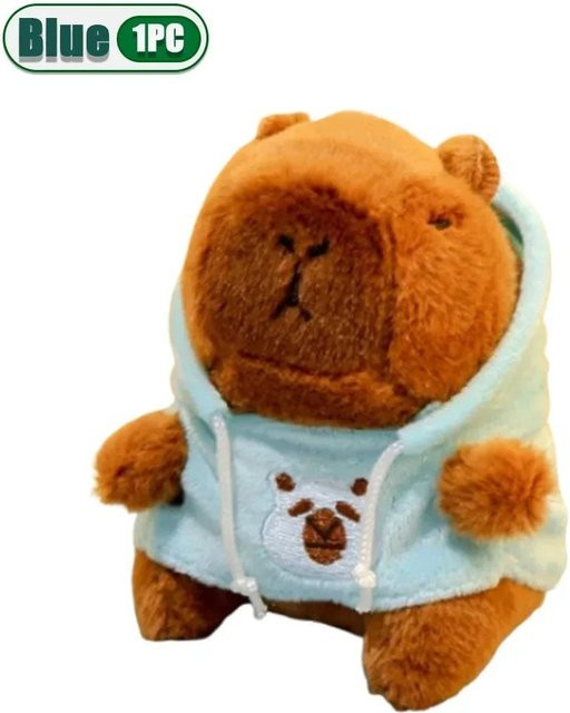 Yiran toy Capybara Plüsch Schlüsselanhänger, orange, 1-20 Stück Set - Bild 1