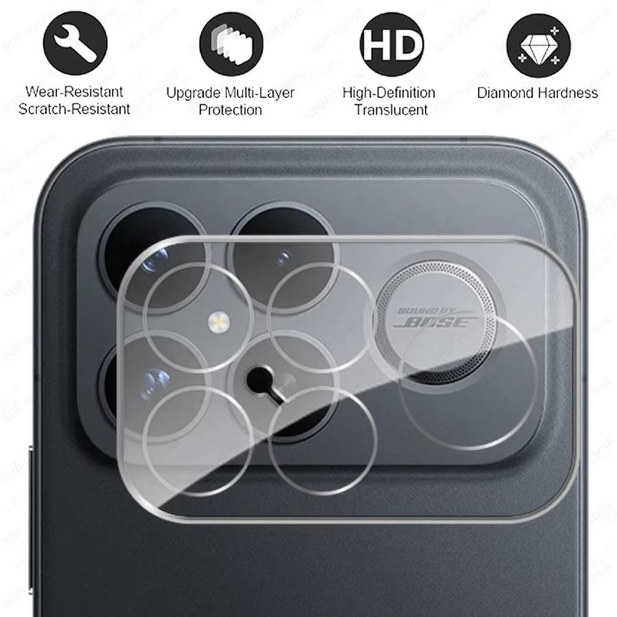 2er-Set Transparenter 3D Kamera-Glasschutz für Xiaomi POCO F8 Ultra und POCO F8 Pro 5G mit 9H Härte und HD-Klarheit - Bild 2