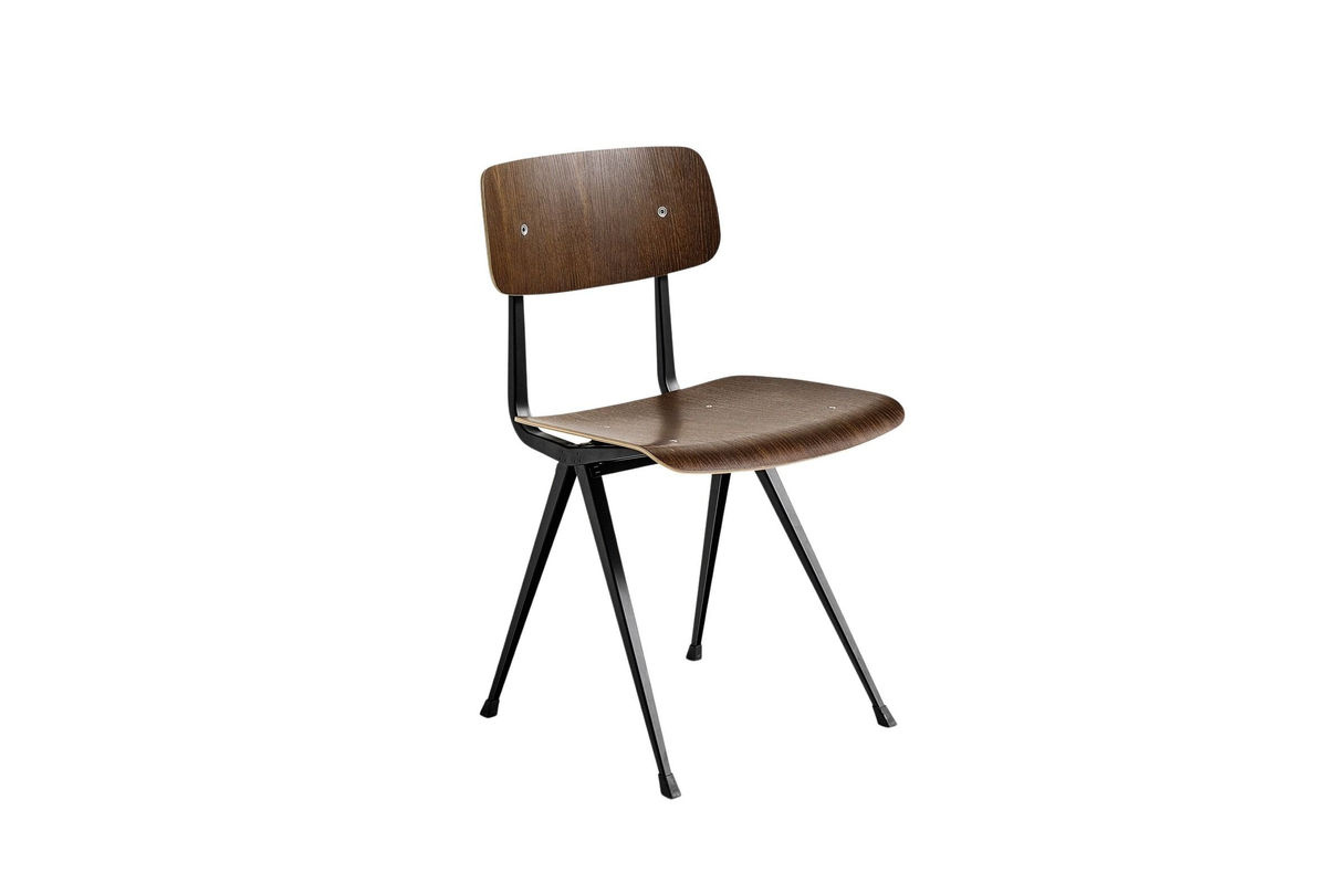 HAY Result Stuhl in Braun aus Eichenholz und Stahl im Industrial Design - Bild 2