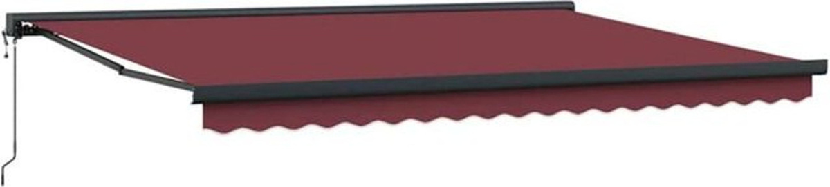 Automatische Markise von Vidaxl in Rot, B: 450 cm, T: 300 cm - Bild 1