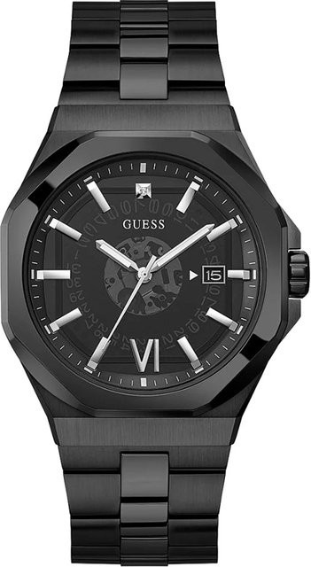 Guess Armbanduhr, Quarz, Edelstahl, Schwarz, 42 mm, Herren - Bild 1