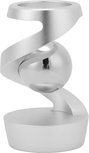 OutsideWorld Schwebendes Gyroskop Anti-Schwerkraft Kinetisches Schreibtischspielzeug aus Metall in Grau/Silber - Bild 1