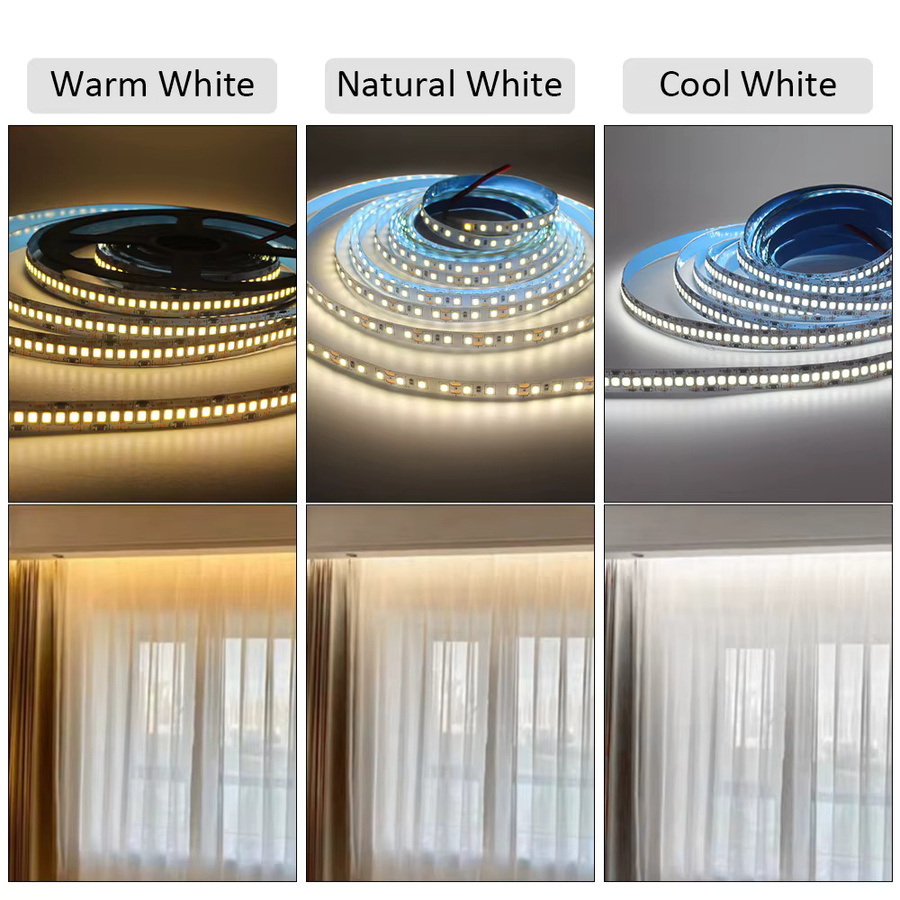 Mjjc LED Streifen 12V SMD LED Band mit CCT-Funktion, 5m Länge, flexibel für Wohnkultur-Beleuchtung - Bild 2