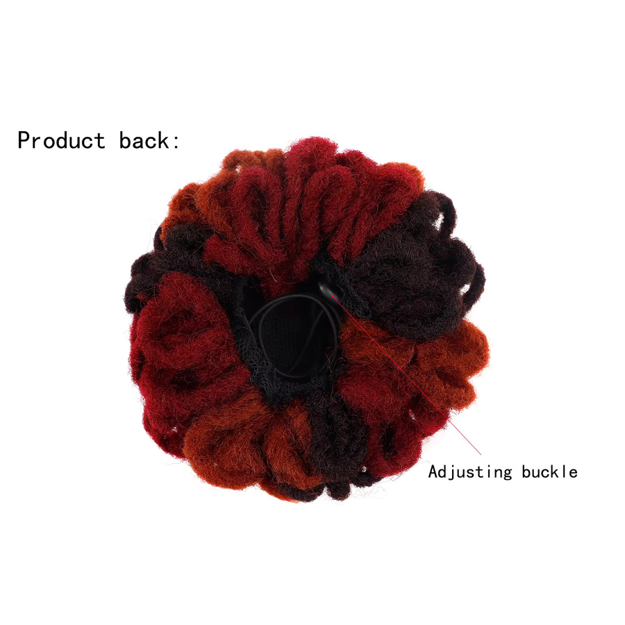 jeedou Afro Puff Geflochtener Chignon, Synthetisches Haarteil mit Kordelzug - Bild 1